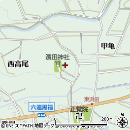 愛知県田原市六連町（東高尾）周辺の地図