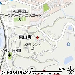 奈良県生駒市東山町1123周辺の地図