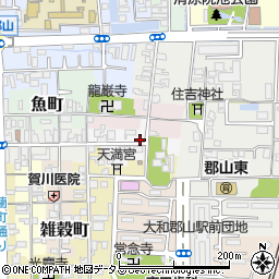 奈良県大和郡山市南鍛冶町周辺の地図