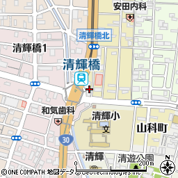 岡山県岡山市北区清輝本町8周辺の地図