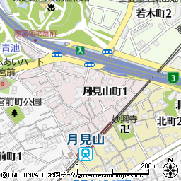 〒654-0063 兵庫県神戸市須磨区月見山町の地図