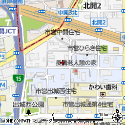 大阪市営ひらき西住宅２号館周辺の地図