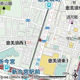 キッチンオリジンなにわ恵美須西店周辺の地図