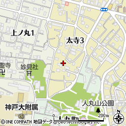 ノーベル太寺周辺の地図
