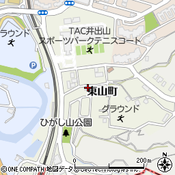 奈良県生駒市東山町1117-5周辺の地図