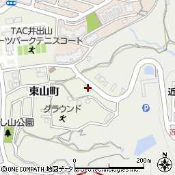 奈良県生駒市東山町1127-2周辺の地図