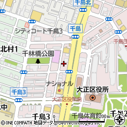 松屋大正千島店周辺の地図