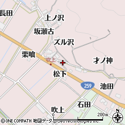 愛知県田原市野田町池田3周辺の地図