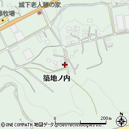 愛知県豊橋市城下町築地ノ内周辺の地図