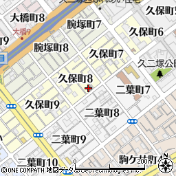 神戸久保郵便局周辺の地図