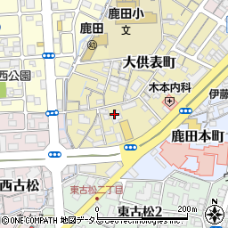 岡山県岡山市北区大供表町周辺の地図