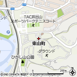 奈良県生駒市東山町425-9周辺の地図