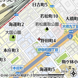 ビジネスパーク長田野田町駐車場周辺の地図