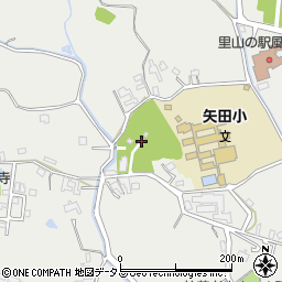 矢田坐久志玉比古神社周辺の地図