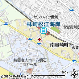 ローソン明石南貴崎店周辺の地図