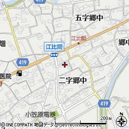 愛知県田原市江比間町二字郷中9周辺の地図