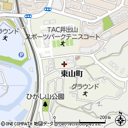 奈良県生駒市東山町425-17周辺の地図