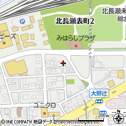 岡山県岡山市北区北長瀬表町2丁目7周辺の地図