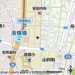 岡山県岡山市北区清輝本町5周辺の地図