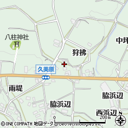 愛知県田原市六連町狩拂周辺の地図