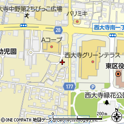 岡山県岡山市東区西大寺中野369周辺の地図