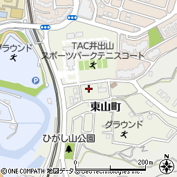 奈良県生駒市東山町425-13周辺の地図