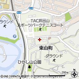 奈良県生駒市東山町425-14周辺の地図