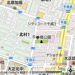 千島自転車店周辺の地図