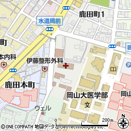岡山市消防局北消防署周辺の地図