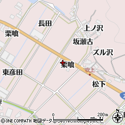 愛知県田原市野田町栗喰周辺の地図