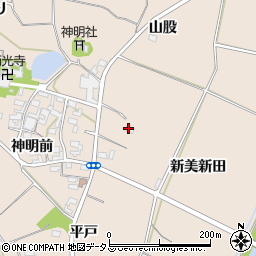 愛知県田原市西神戸町中田36周辺の地図