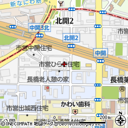 大阪市営ひらき住宅周辺の地図