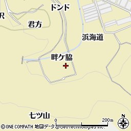 愛知県田原市宇津江町（畔ケ脇）周辺の地図