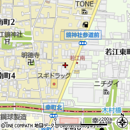 大阪府東大阪市若江南町1丁目周辺の地図