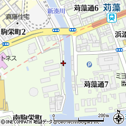 兵庫県神戸市長田区南駒栄町3周辺の地図