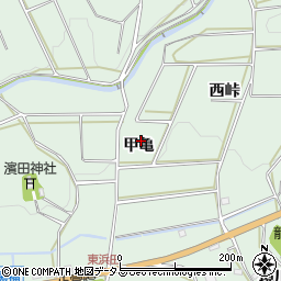 愛知県田原市六連町甲亀周辺の地図