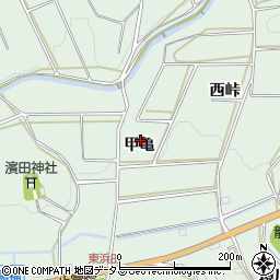 愛知県田原市六連町（甲亀）周辺の地図
