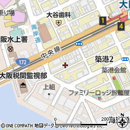 株式会社上組大阪支店　管理部経理計算課周辺の地図