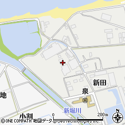 愛知県田原市江比間町新田370周辺の地図