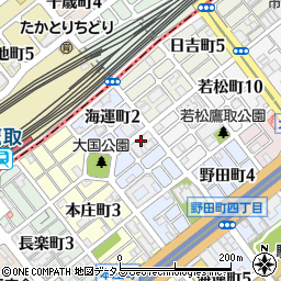 シャロン鷹取東周辺の地図