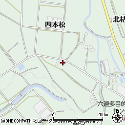 愛知県田原市六連町四本松周辺の地図