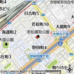 若松鷹取公園周辺の地図