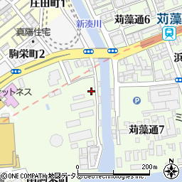 兵庫県神戸市長田区南駒栄町1-150周辺の地図