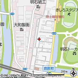 兵庫県明石市鷹匠町周辺の地図