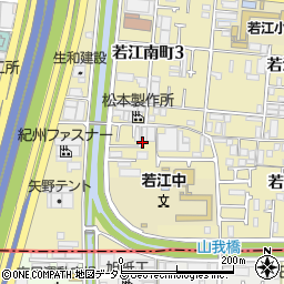 大阪府東大阪市若江南町5丁目周辺の地図