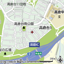 高倉チャペル周辺の地図