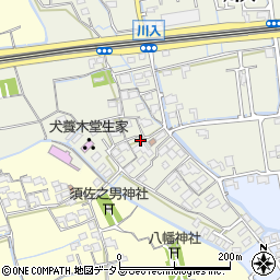 岡山市消防団吉備第二分団機庫周辺の地図