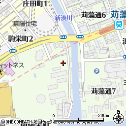兵庫県神戸市長田区南駒栄町周辺の地図