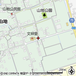 岡山県倉敷市山地76周辺の地図