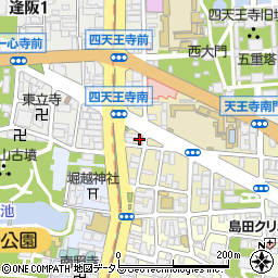 プレーリー四天王寺周辺の地図